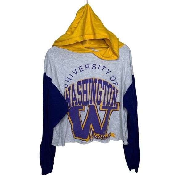Vintage 90s UW Huskies The Game Hoodie Large - Picture 1 of 3
